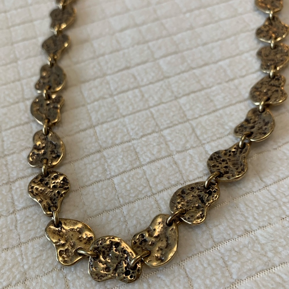 NWT Lucky Brand pebbled goldtone necklace - Picture 4 of 8